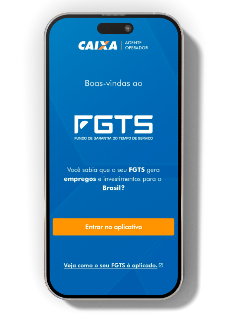 Passo 1: Baixe o APP oficial do FGTS e faça a adesão ao Saque-Aniversário.